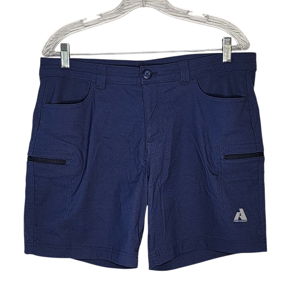 Eddie Bauer First Ascent Guide Pro Shorts Hiking Cargo Navy Women's Size 12